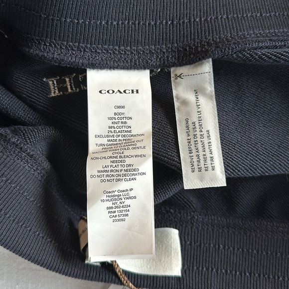 Coach Essential Retro Sweatshorts Navy XL - Picture 8 of 10